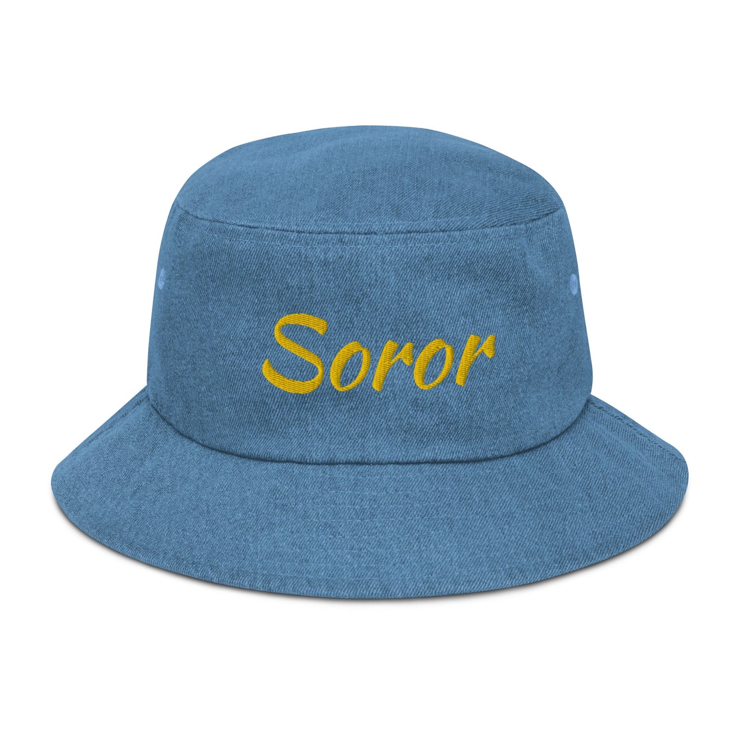 "Soror" | Denim bucket hat - RTS Gifts Emporium