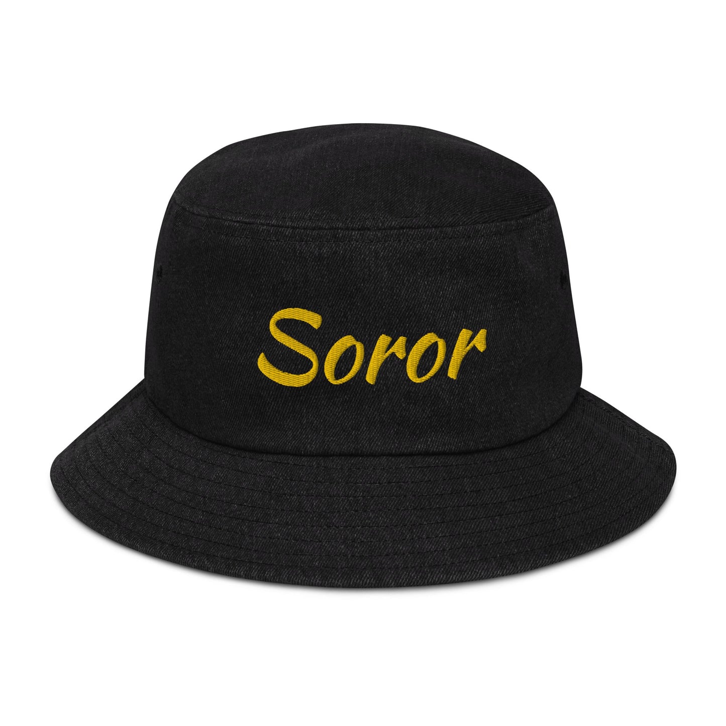 "Soror" | Denim bucket hat - RTS Gifts Emporium