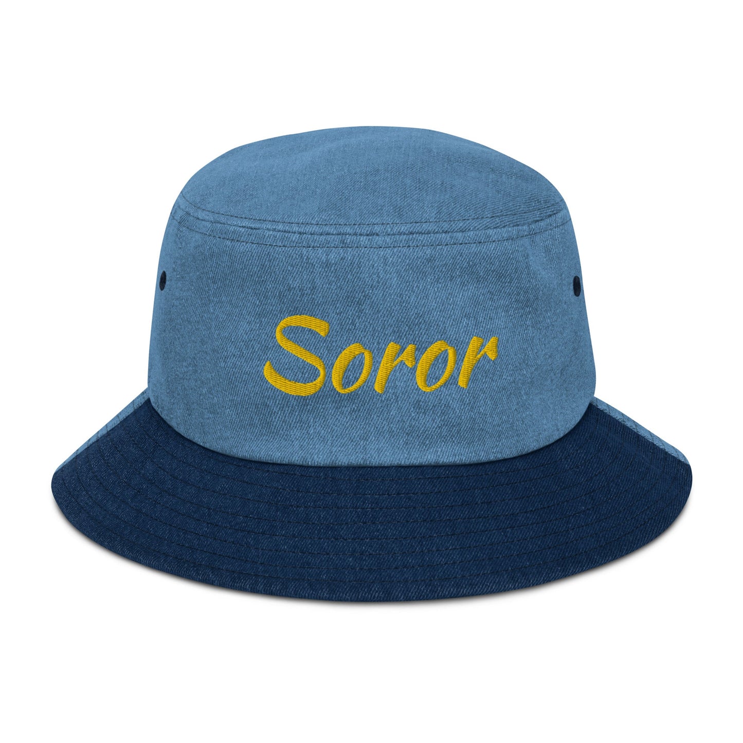 "Soror" | Denim bucket hat - RTS Gifts Emporium