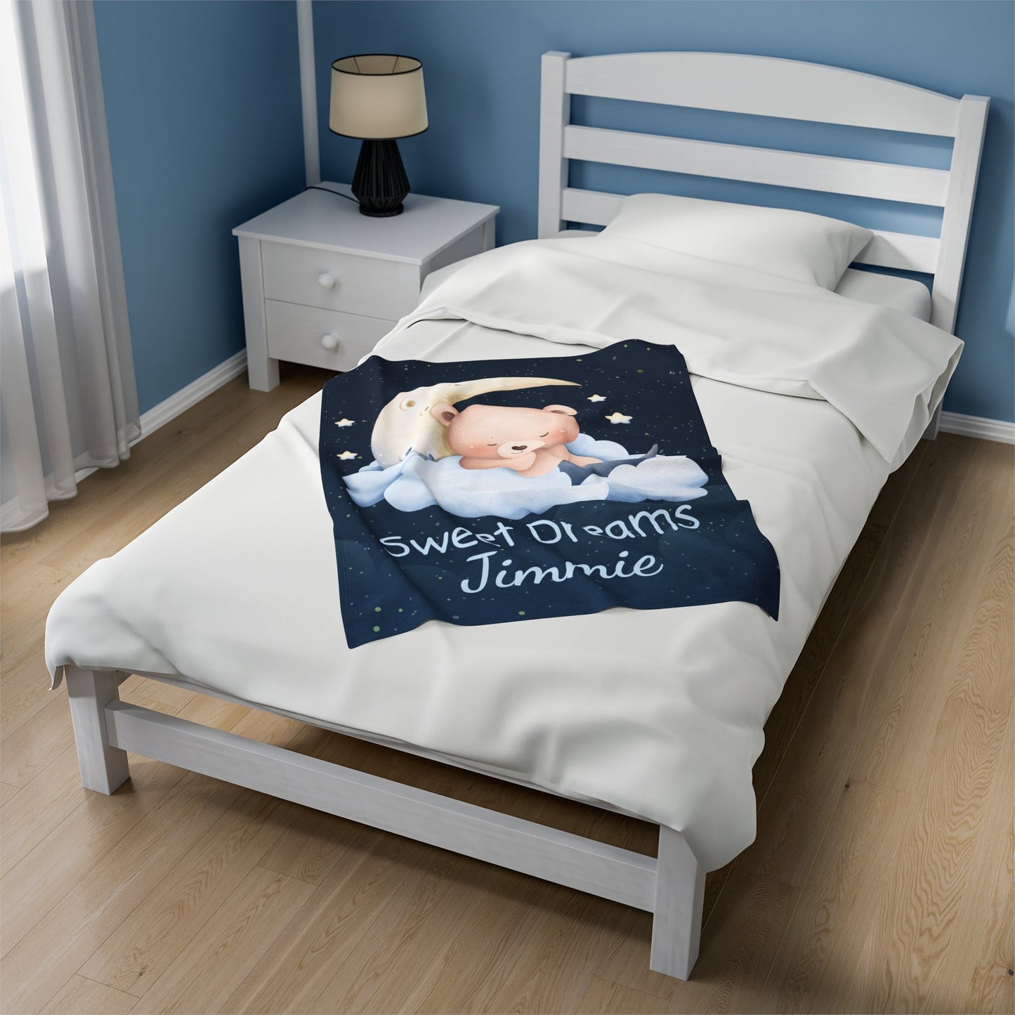 "Sweet Dreams" | Personalized Velveteen Plush Blanket - RTS Gifts Emporium