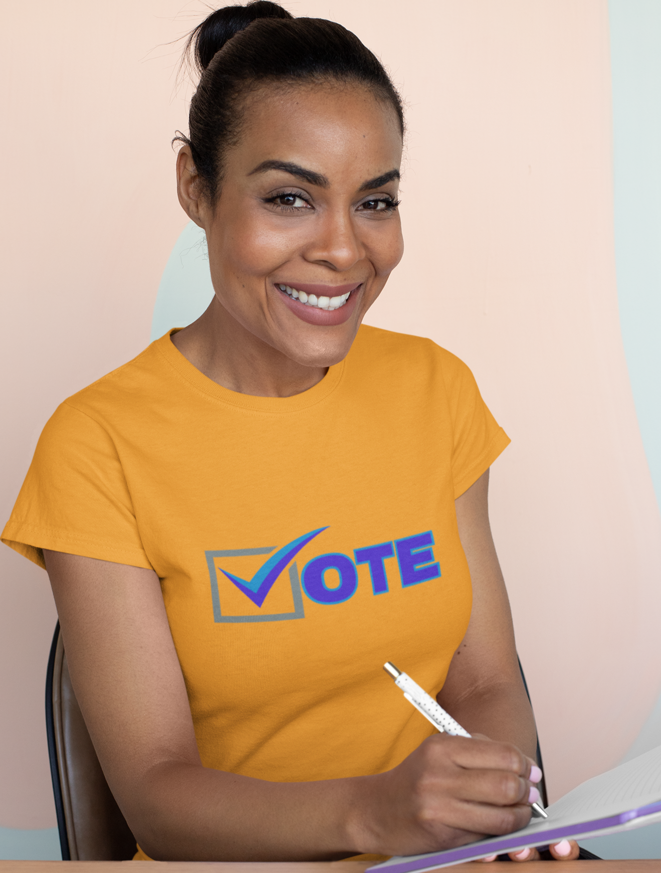 "VOTE" Blue Letter | Unisex Jersey T-Shirt