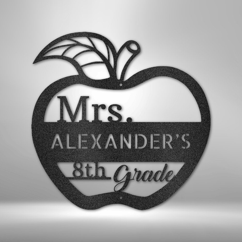 Teacher Appreciation Monogram - Steel Sign - RTS Gifts Emporium