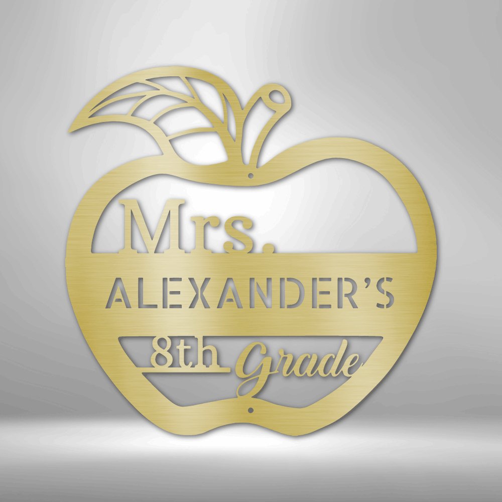 Teacher Appreciation Monogram - Steel Sign - RTS Gifts Emporium