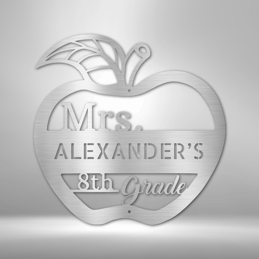 Teacher Appreciation Monogram - Steel Sign - RTS Gifts Emporium