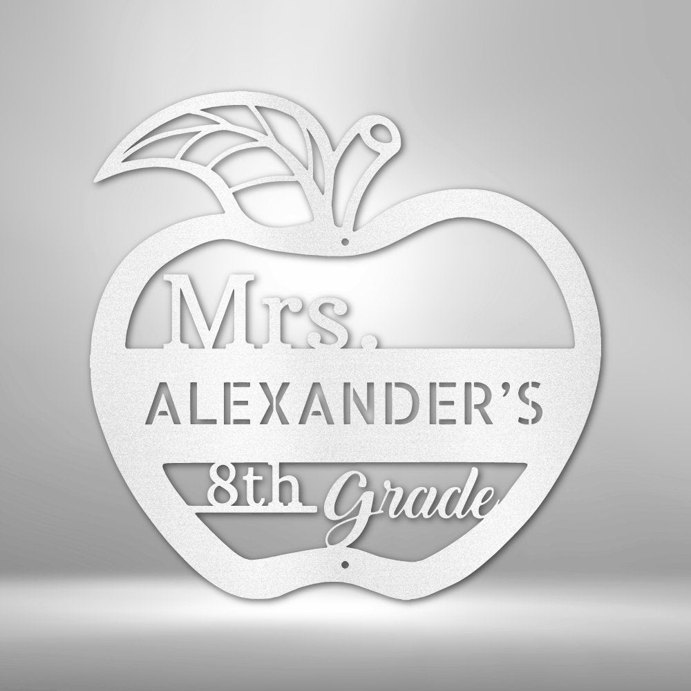 Teacher Appreciation Monogram - Steel Sign - RTS Gifts Emporium