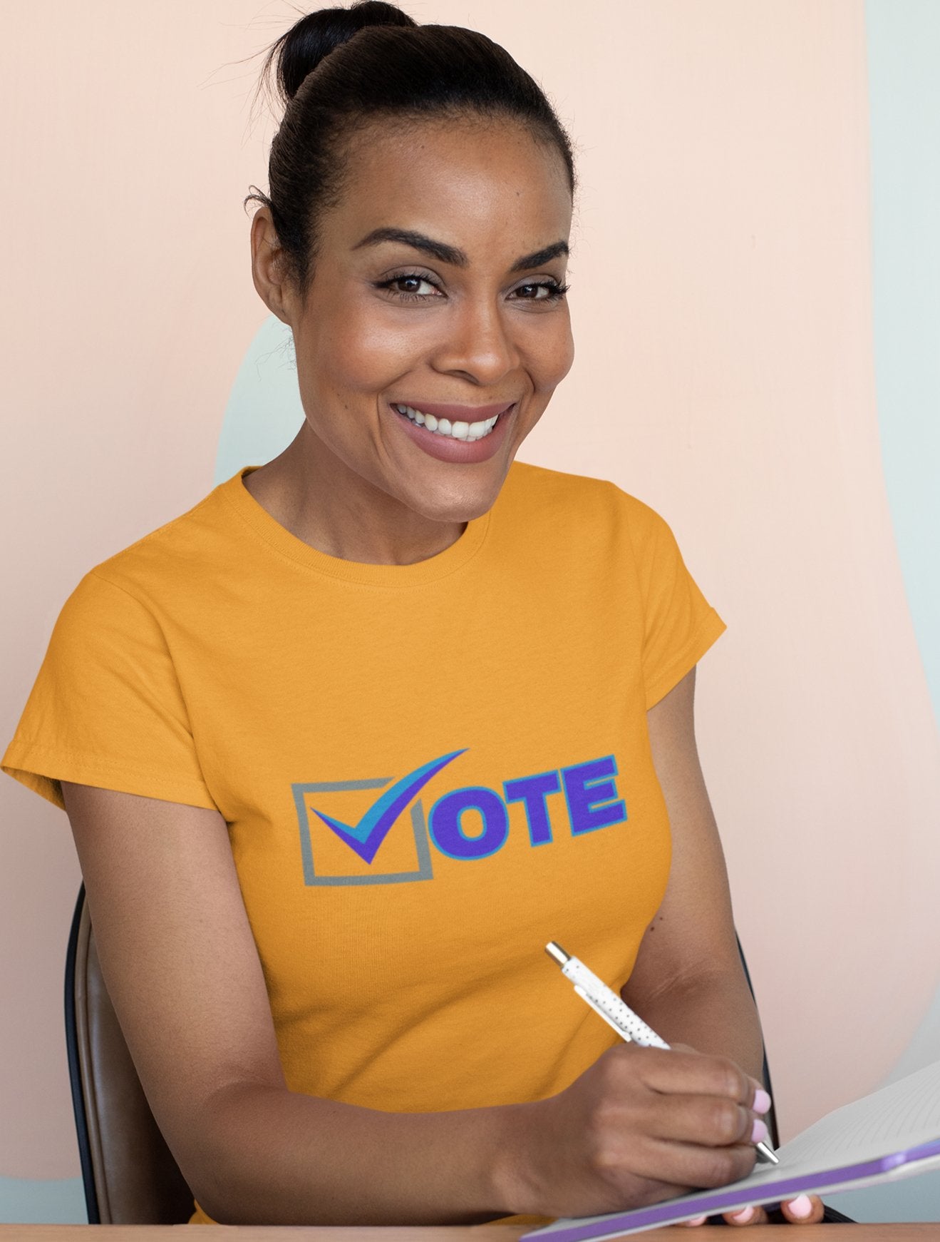 "VOTE" Blue Letter | Unisex Jersey T-Shirt - RTS Gifts Emporium