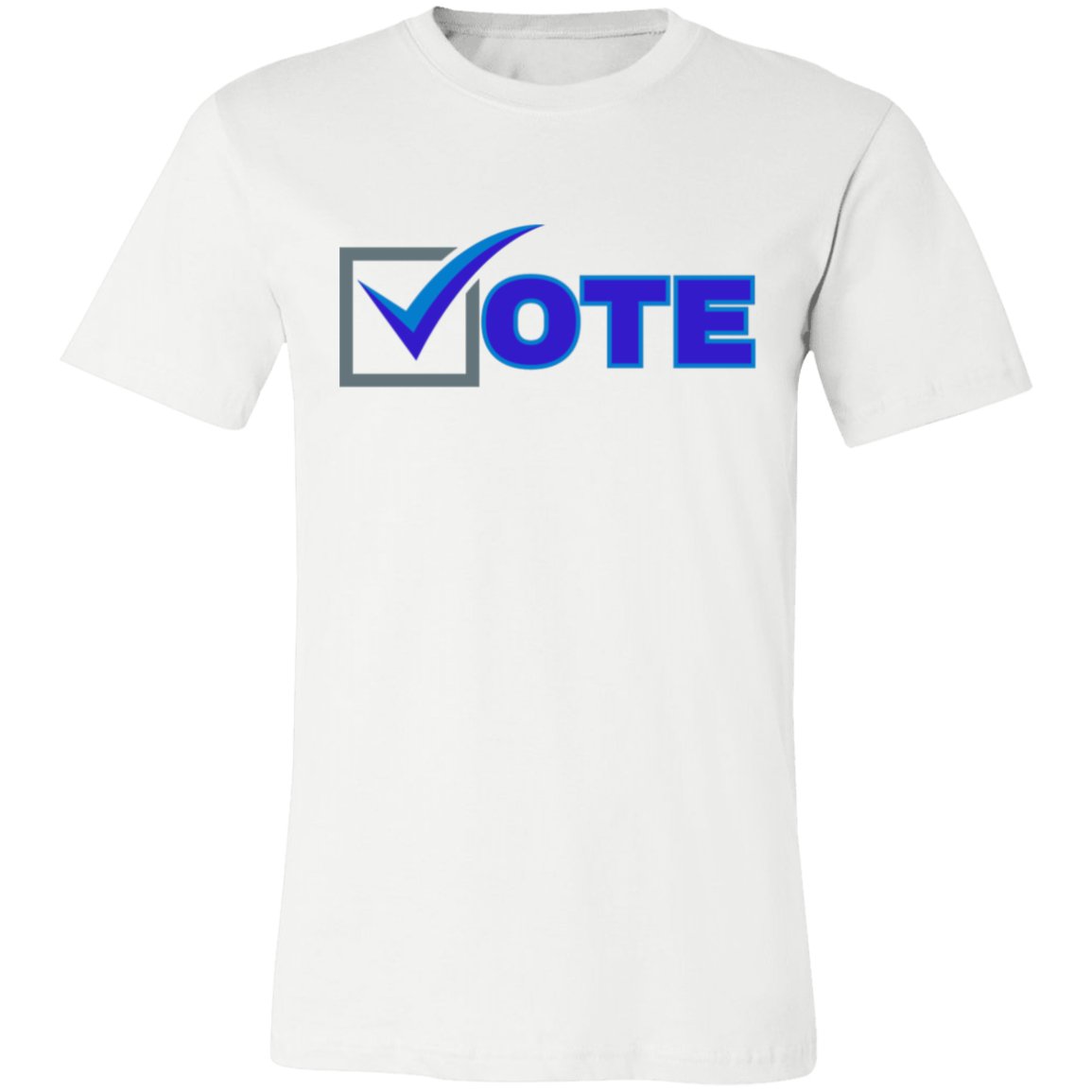 "VOTE" Blue Letter | Unisex Jersey T-Shirt - RTS Gifts Emporium