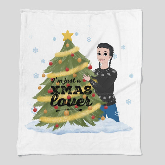 "XMAS Lover" | Personalized Plush Fleece Blanket – 50×60 - RTS Gifts Emporium