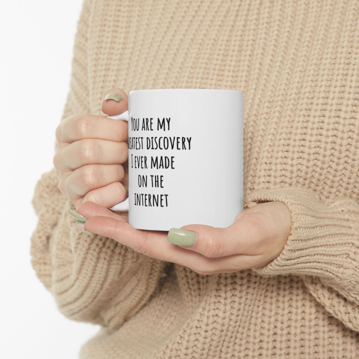 "You Are My Greatest Discovery" | Personalized Ceramic Mug, (11oz, 15oz) - RTS Gifts Emporium