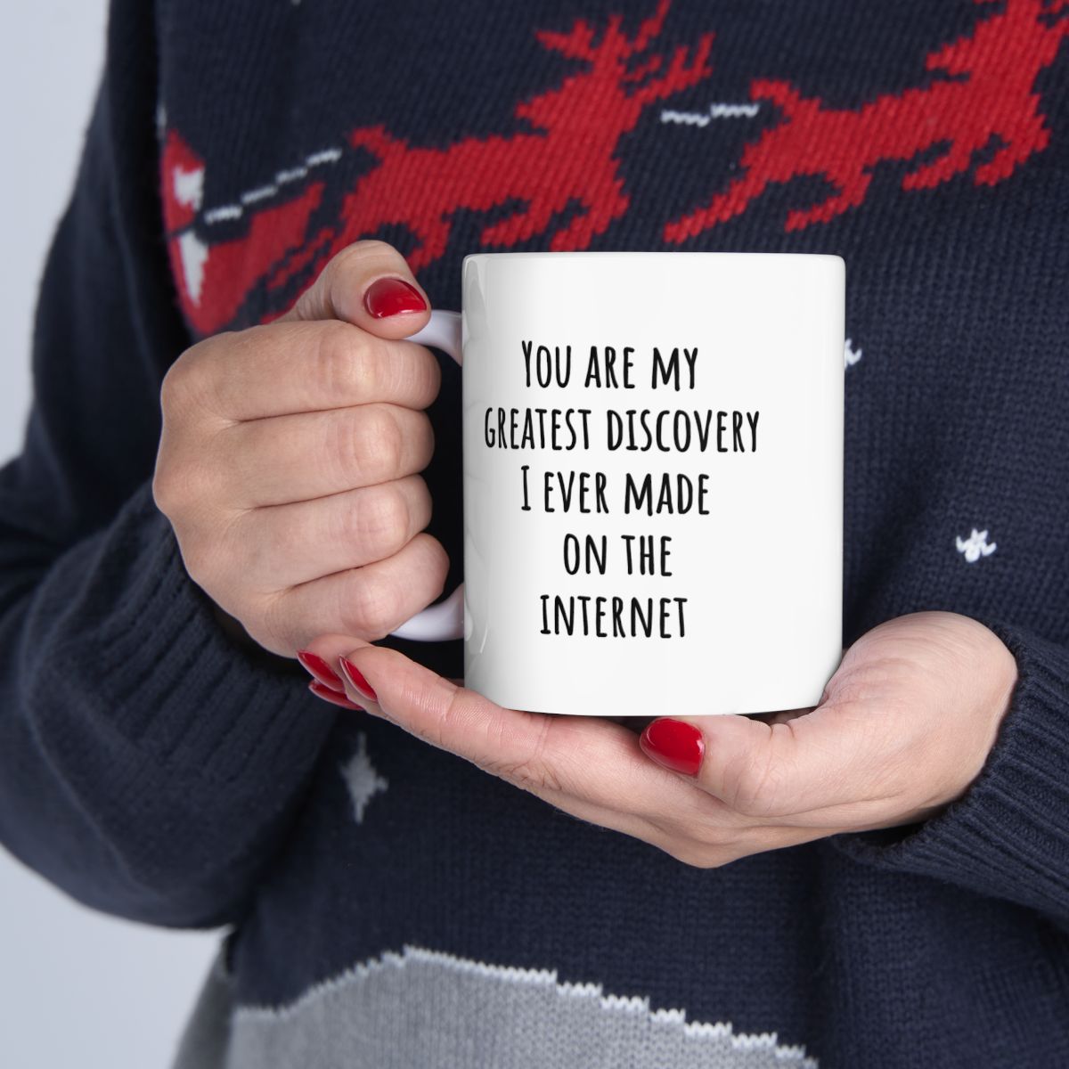 "You Are My Greatest Discovery" | Personalized Ceramic Mug, (11oz, 15oz) - RTS Gifts Emporium